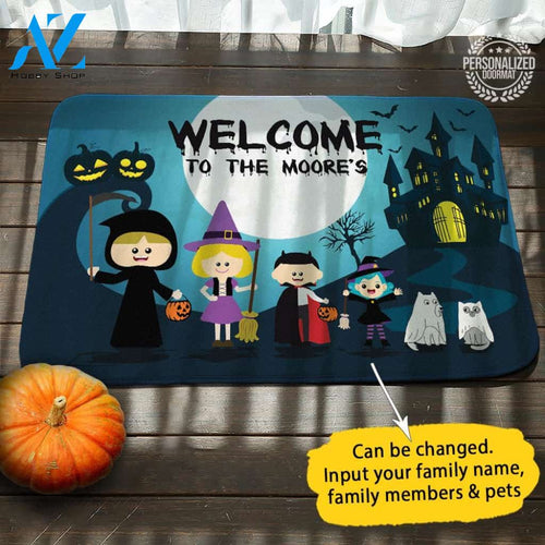 Halloween Costumes Personalized Doormat