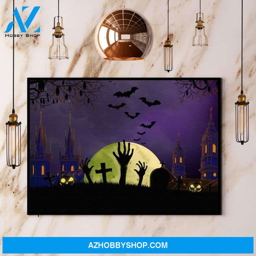 Halloween Cross Palm Halloween Gift Canvas And Poster, Wall Decor Visual Art