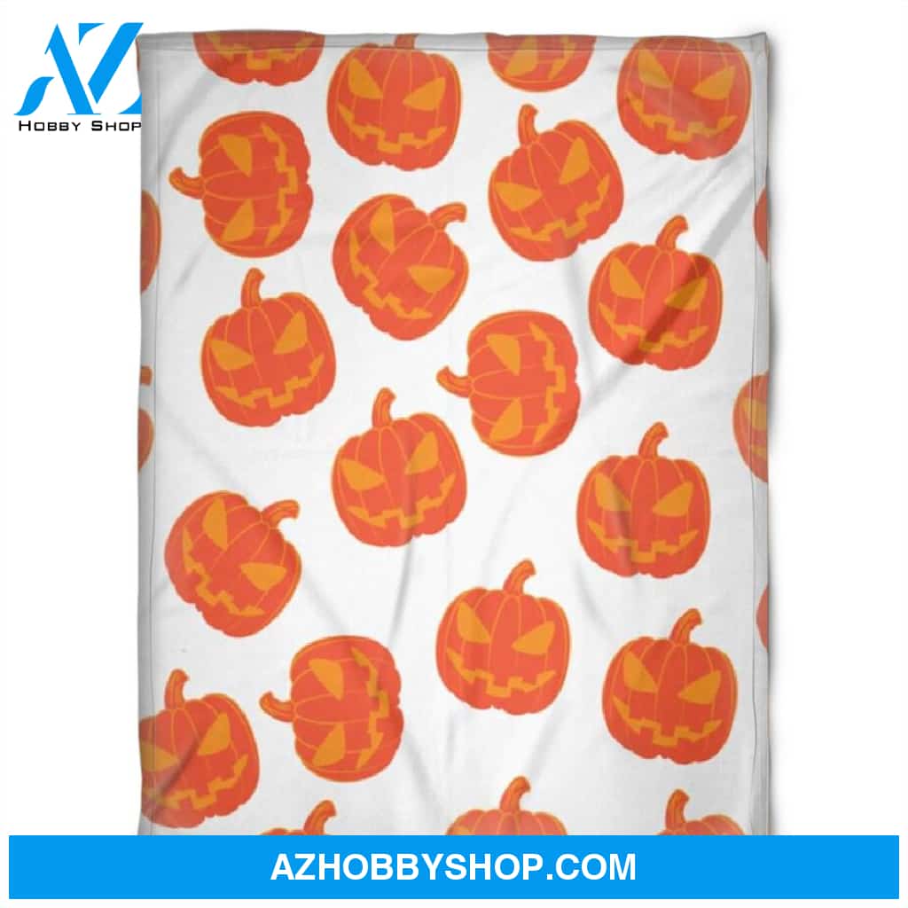 Halloween Cute Pumkins Fleece Blanket Halloween Adult Blanket