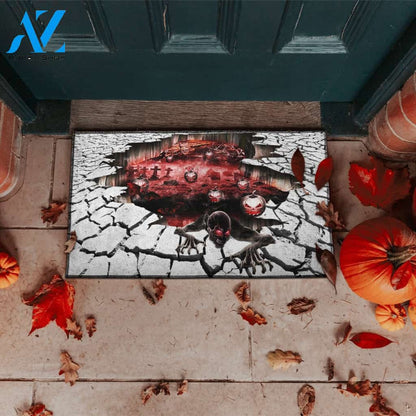 Halloween Devil From Hell Doormat Indoor And Outdoor Mat Entrance Rug Sweet Home Decor Housewarming Gift Gift For Friend Family Stem Feminist