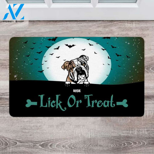 Personalized Halloween Coir Doormat - Cute Gifts For Dog Lovers - Up To 6 Dogs