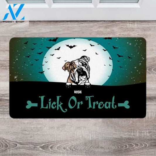 Personalized Halloween Coir Doormat - Cute Gifts For Dog Lovers - Up To 6 Dogs