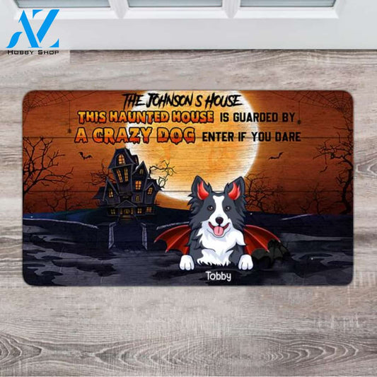 Personalized Halloween Doormat - Halloween Gift Ideas For Adults - Up To 6 Dogs
