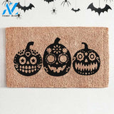 Halloween Doormat - Skull Pumpkins | Welcome Mat | House Warming Gift