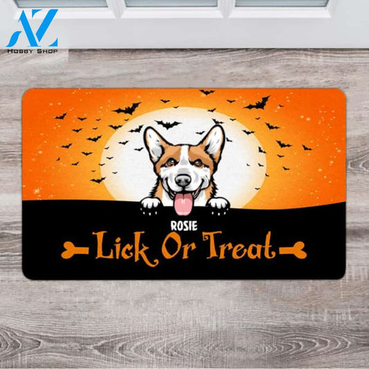 Personalized Halloween Doormat - Unique Gifts For Dog Lovers - Up To 4 Dogs