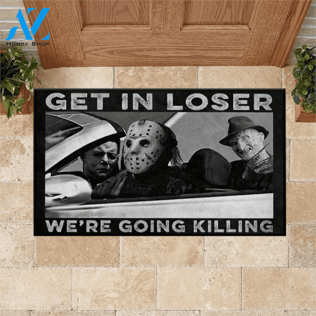 Halloween Doormat We're Going Killing