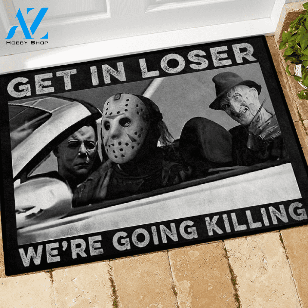 Halloween Doormat We're Going Killing