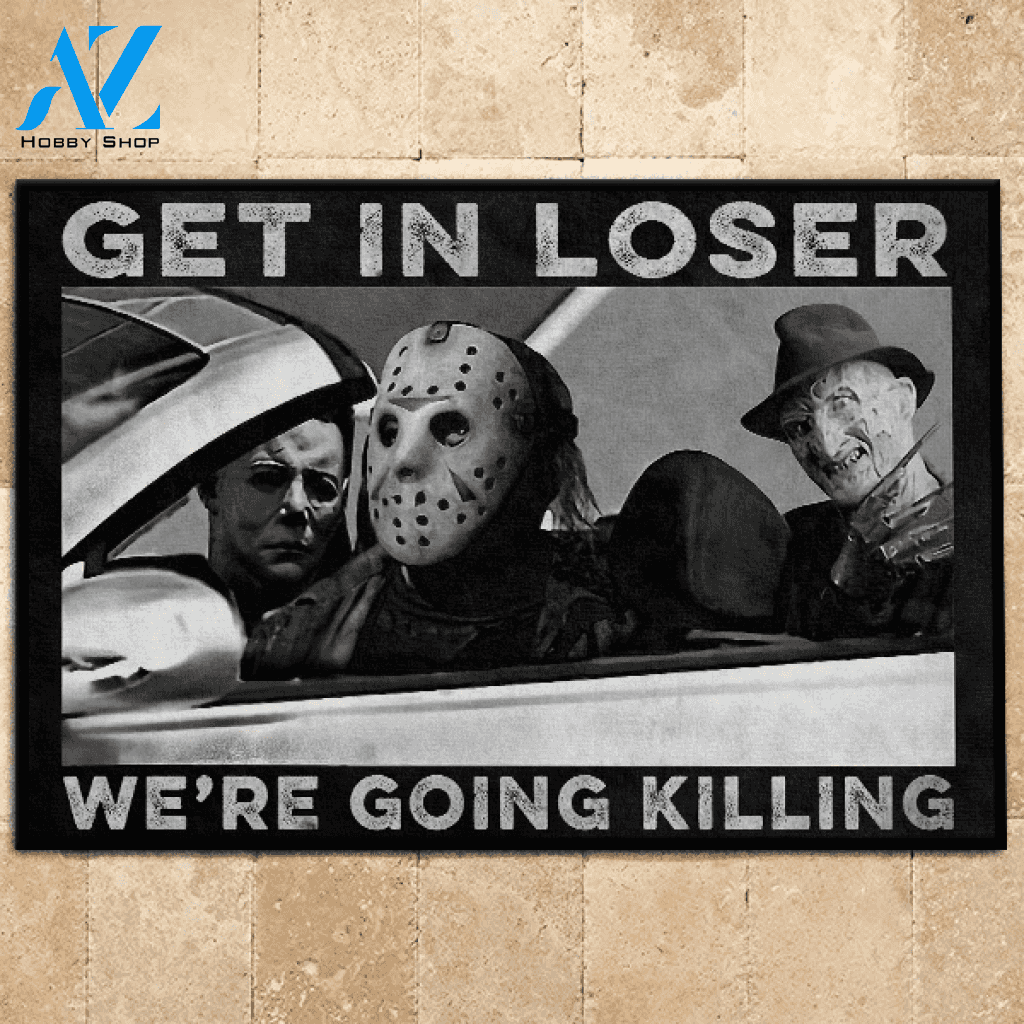 Halloween Doormat We're Going Killing