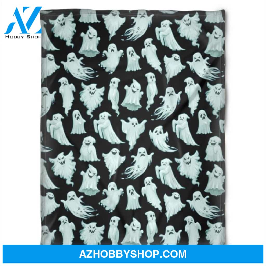 Halloween Emotion Ghosts Fleece Blanket Halloween Adult Blanket
