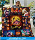 Halloween Flamingo Quilt Blanket 1