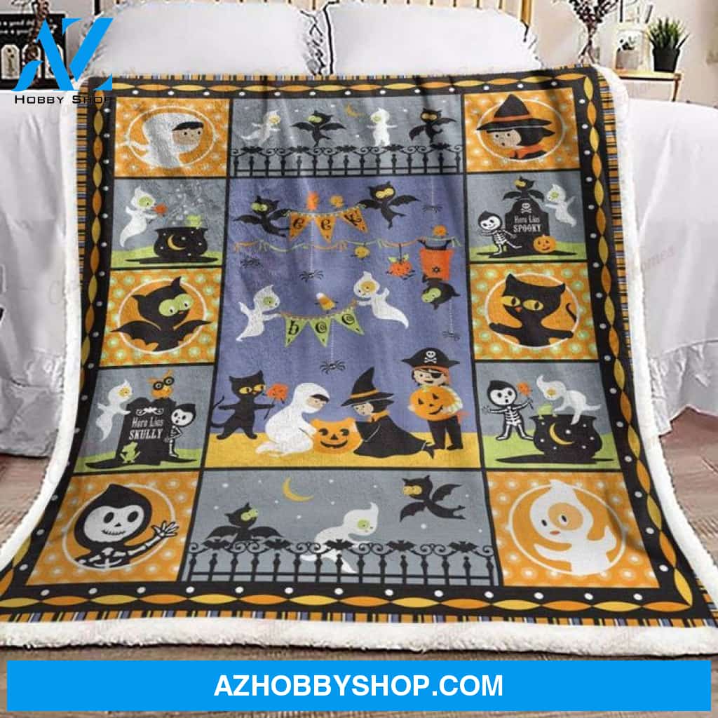 HALLOWEEN Fleece Blankets, Halloween Blanket, Halloween Throw Blanket, Halloween Fleece Blanket 16