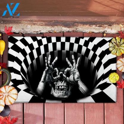 Halloween Funny Skull Doormat Indoor And Outdoor Mat Entrance Rug Sweet Home Decor Housewarming Gift Gift For Friend Family Stem Feminist