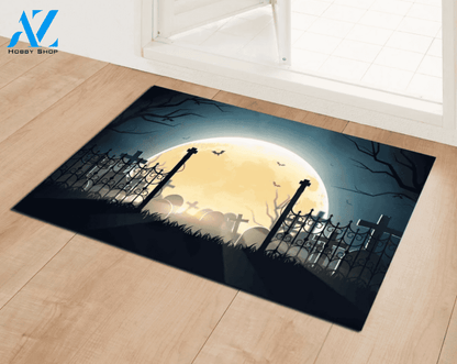 Halloween Gate To The The Cemetery Equality Doormat Indoor And Outdoor Mat Entrance Rug Sweet Home Decor Housewarming Gift Gift For Friend Family Stem Feminist
