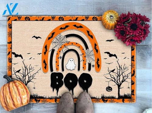 Halloween Ghost Boo Equality Doormat Indoor And Outdoor Mat Entrance Rug Sweet Home Decor Housewarming Gift Gift For Friend Family Stem Feminist