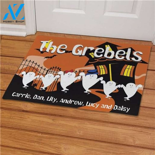 Halloween Ghost Family Welcome Doormat