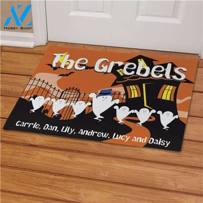Halloween Ghost Family Welcome Doormat
