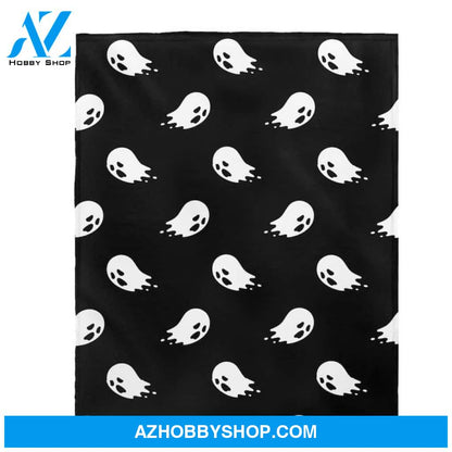 Halloween Ghost Velveteen Plush Fleece Blanket Halloween Adult Blanket