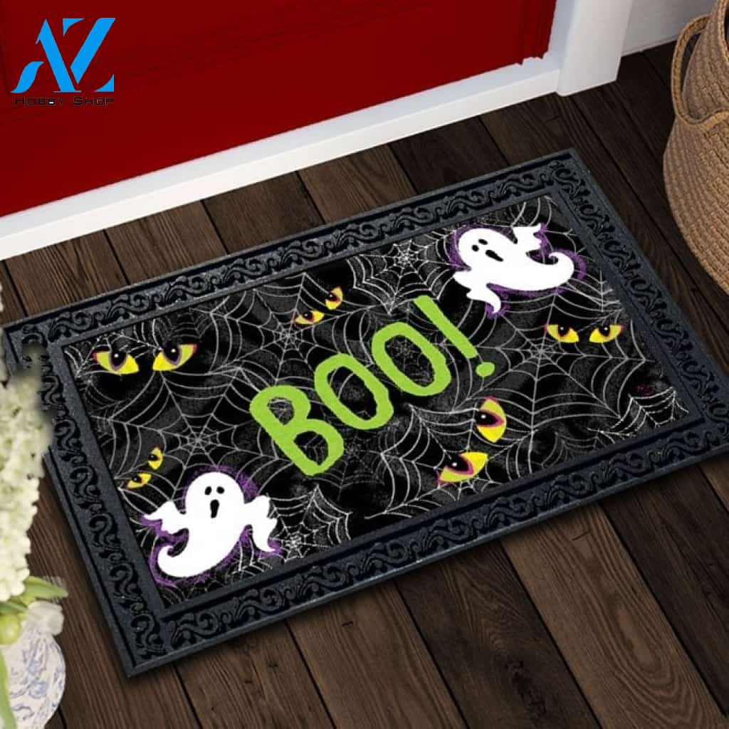 Halloween Ghosts and Webs Doormat - 18" x 30"