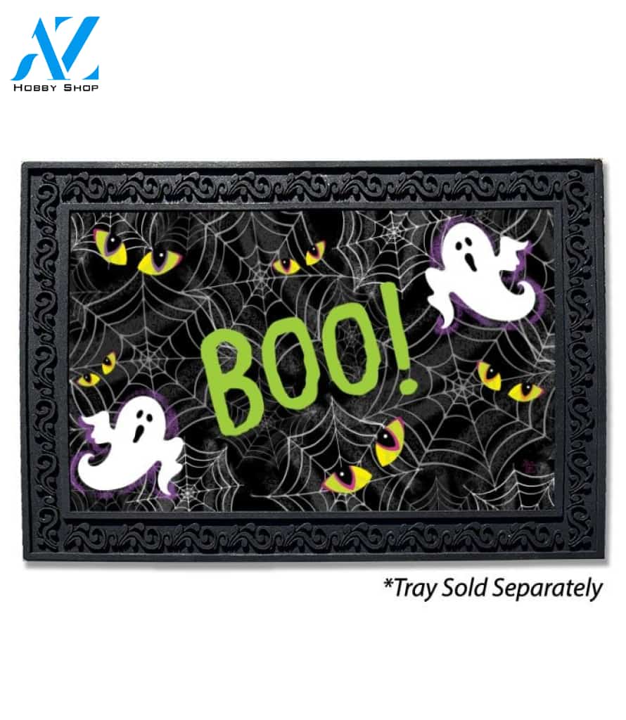 Halloween Ghosts and Webs Doormat - 18" x 30"