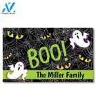Halloween Ghosts and Webs Personalized Doormat - 18" x 30"