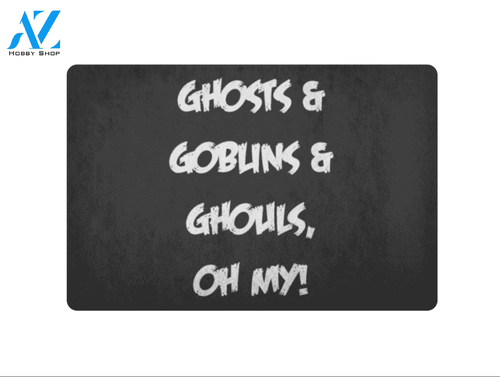 Halloween Ghosts Goblins And Ghouls Equality Doormat Indoor And Outdoor Mat Entrance Rug Sweet Home Decor Housewarming Gift Gift For Friend Family Stem Feminist