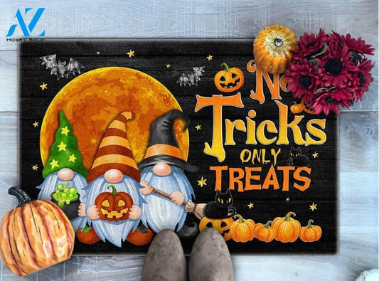Halloween Gnomes Doormat, No Tricks Only Treats Indoor And Outdoor Doormat Warm House Gift Welcome Mat Home Decor Classroom Decor Gift For Halloween