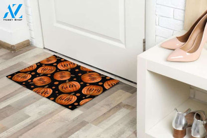 Halloween Greeting Pumpkins Equality Doormat Indoor And Outdoor Mat Entrance Rug Sweet Home Decor Housewarming Gift Gift For Friend Family Stem Feminist