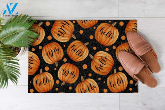 Halloween Greeting Pumpkins Equality Doormat Indoor And Outdoor Mat Entrance Rug Sweet Home Decor Housewarming Gift Gift For Friend Family Stem Feminist