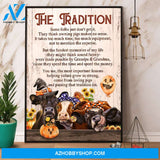 Halloween Happy Cows The Tradition Canvas And Poster, Wall Decor Visual Art, Halloween Gift, Happy Halloween
