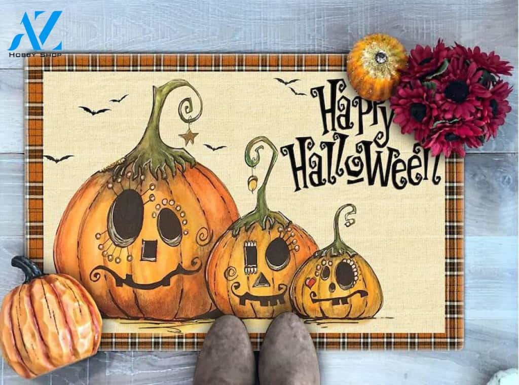 Halloween Happy Halloween Equality Doormat Indoor And Outdoor Mat Entrance Rug Sweet Home Decor Housewarming Gift Gift For Friend Family Stem Feminist