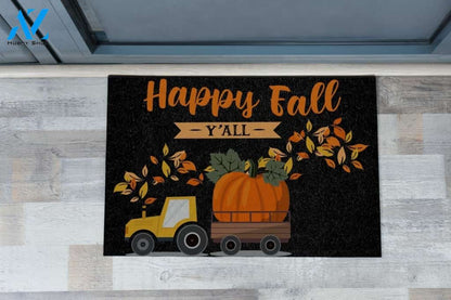 Halloween Happy Fall Y'all Equality Doormat Indoor And Outdoor Mat Entrance Rug Sweet Home Decor Housewarming Gift Gift For Friend Family Stem Feminist