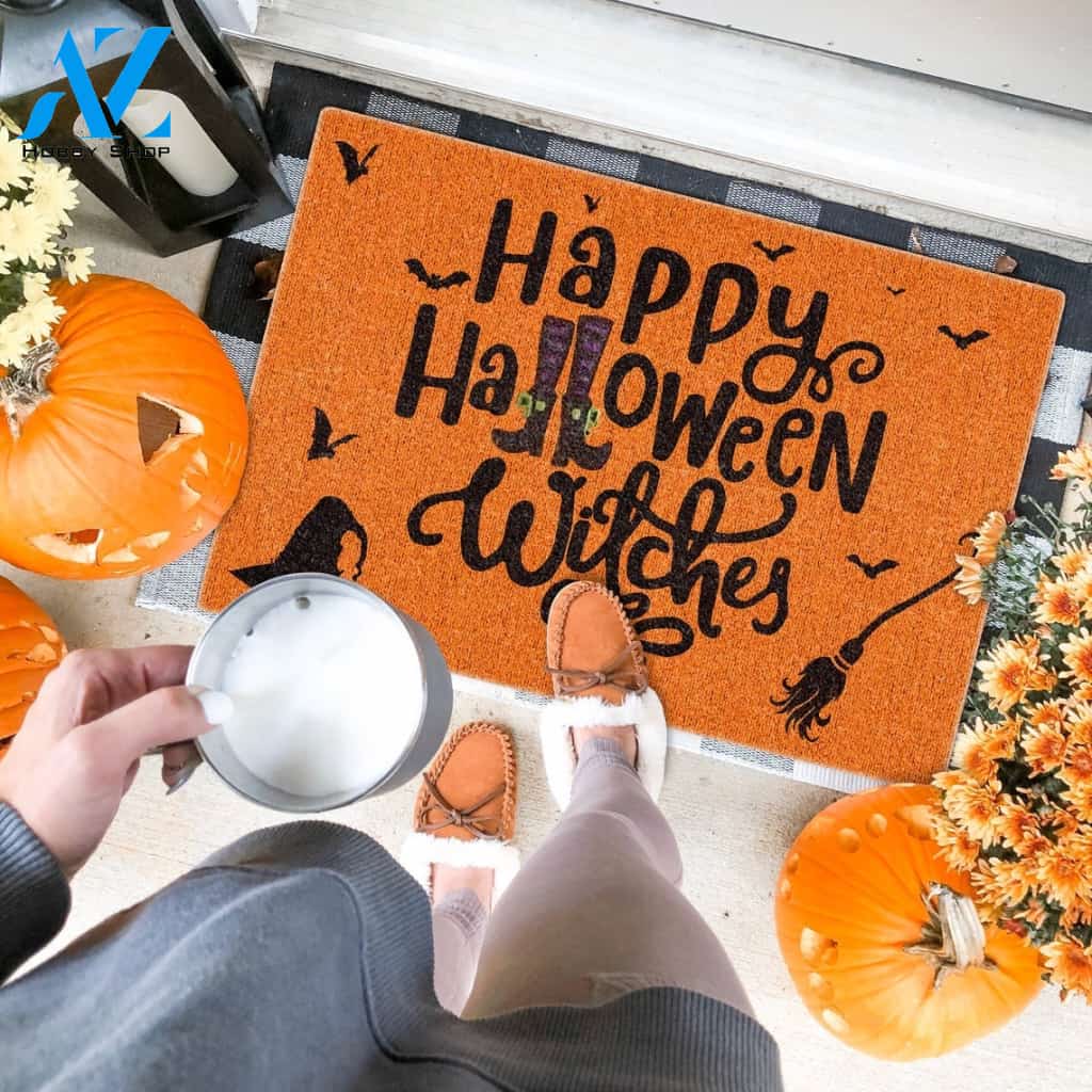 Halloween Happy Halloween Witches Equality Doormat Indoor And Outdoor Mat Entrance Rug Sweet Home Decor Housewarming Gift Gift For Friend Family Stem Feminist