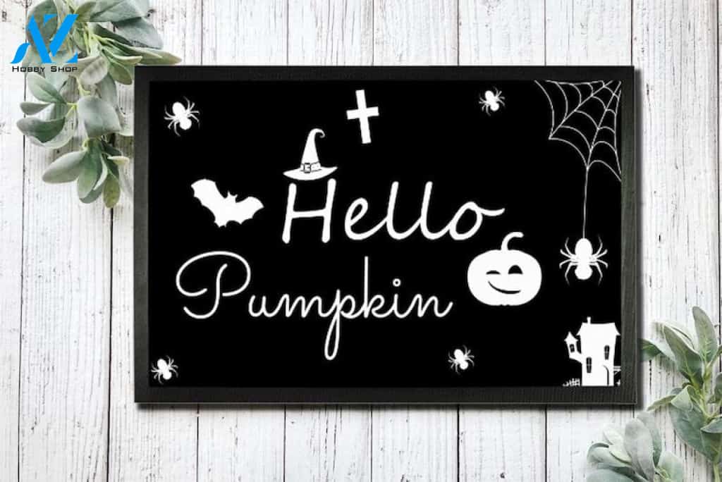Halloween Hello Pumpkin Equality Doormat Indoor And Outdoor Mat Entrance Rug Sweet Home Decor Housewarming Gift Gift For Friend Family Stem Feminist