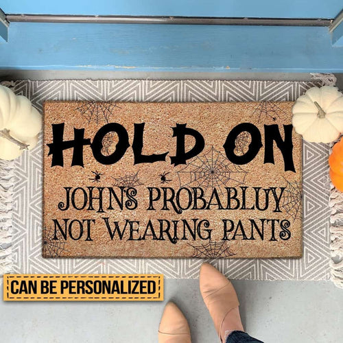 HALLOWEEN HOLD ON DOORMAT