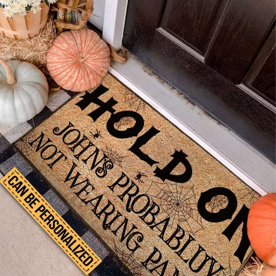 HALLOWEEN HOLD ON DOORMAT