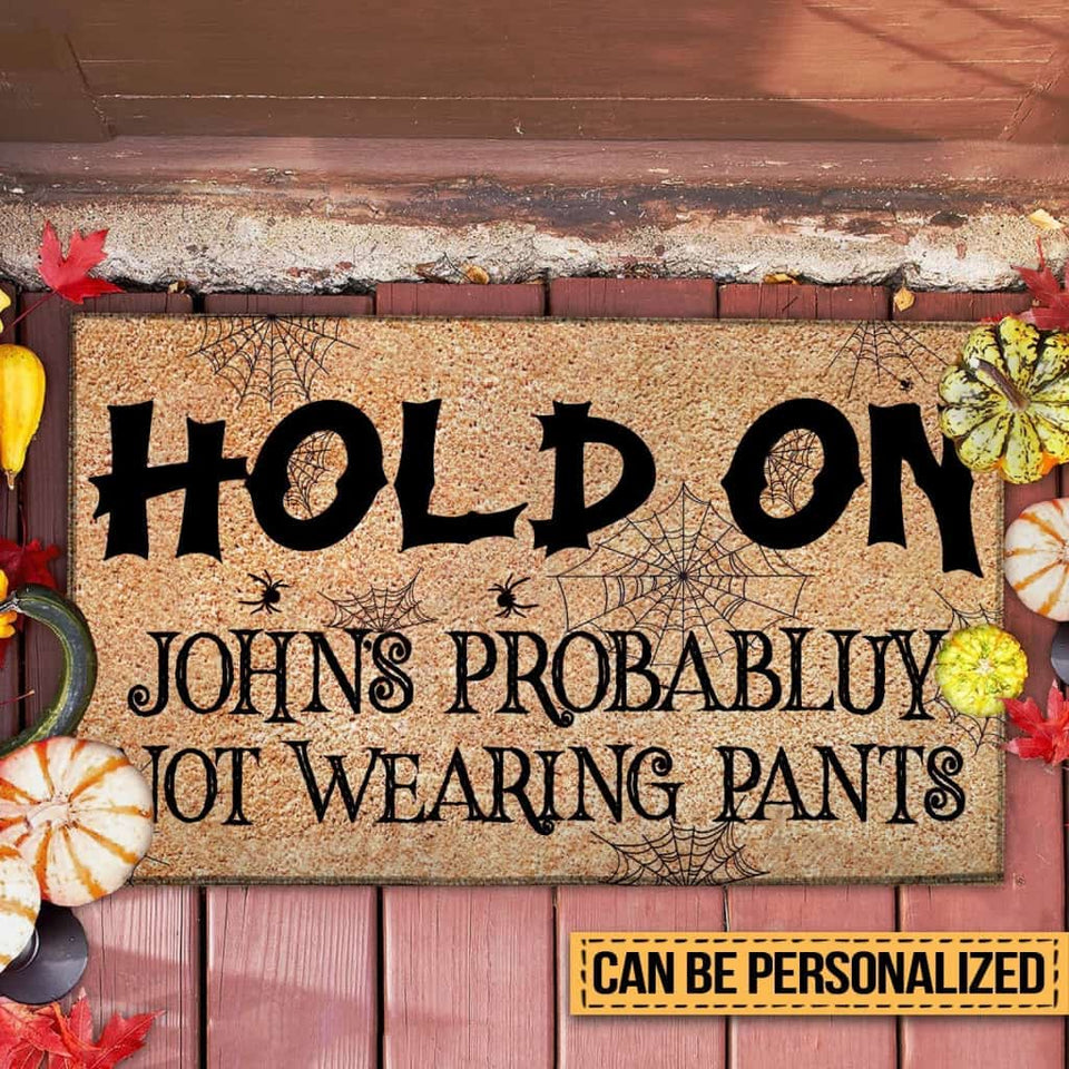 HALLOWEEN HOLD ON DOORMAT