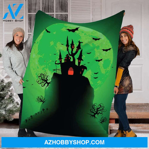 Halloween House Gift Fleece Blanket - Sherpa Blanket