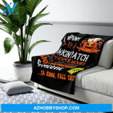 Halloween I Wanna Go To A Pumpkin Patch Fleece Blanket Gift For Family, Birthday, Halloween, Couple Gift Home Decor Bedding Couch Sofa Soft and Comfy