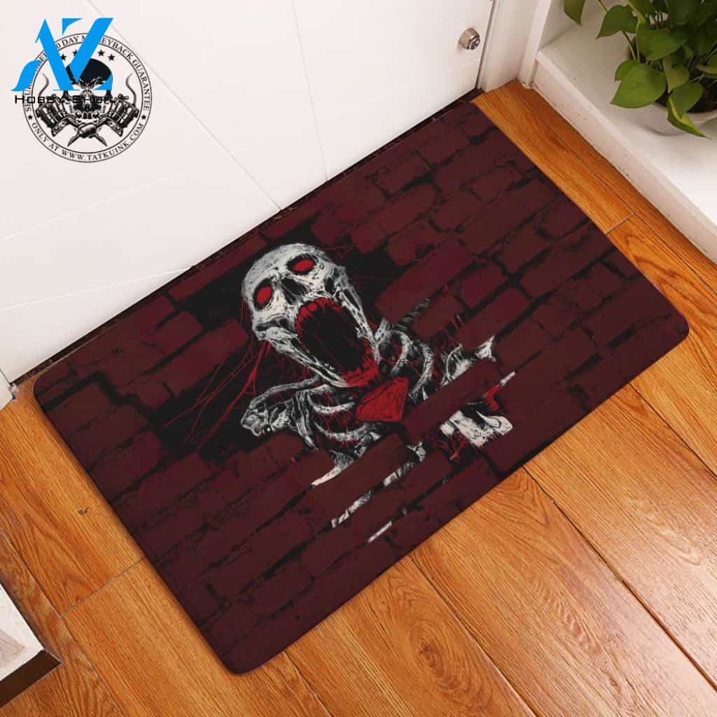 Halloween Inside Skull Doormat