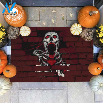 Halloween Inside Skull Doormat