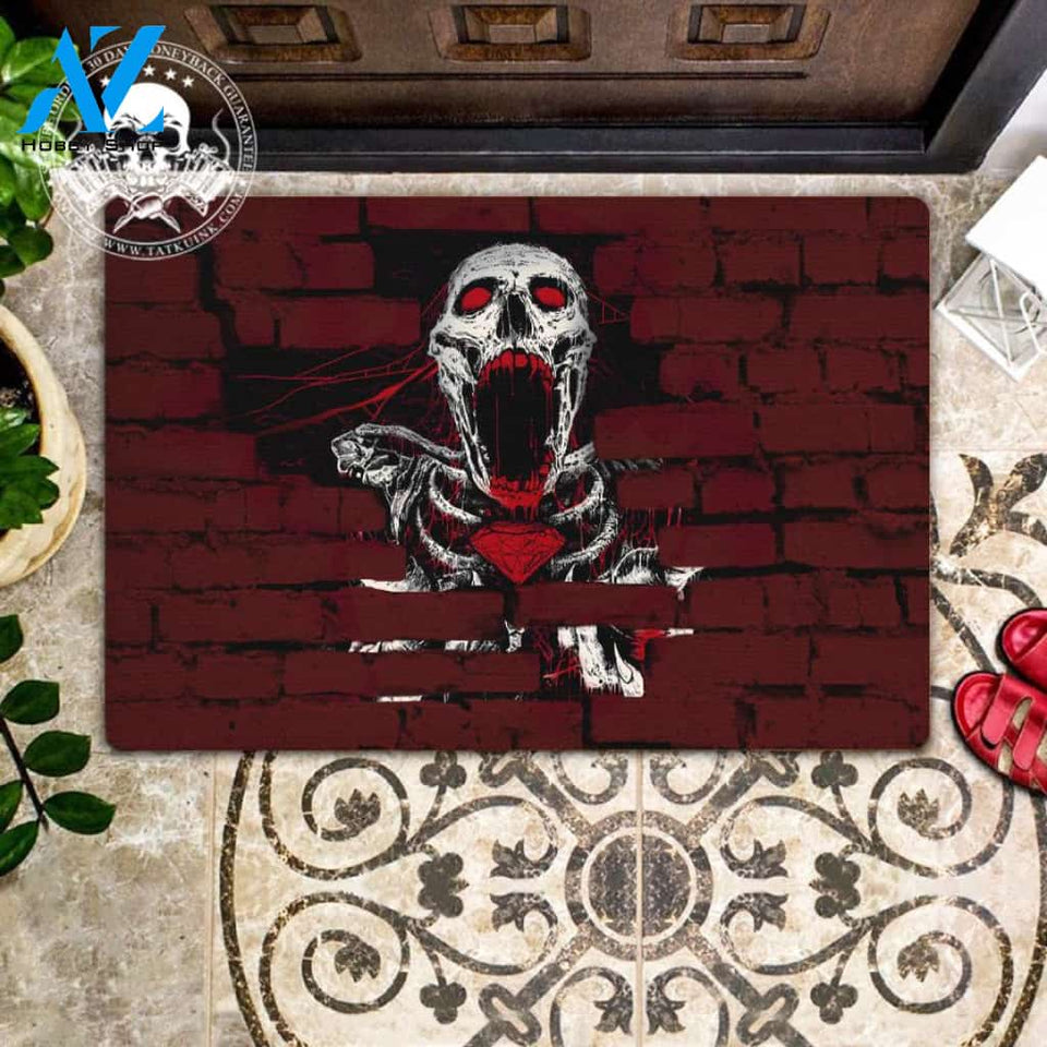 Halloween Inside Skull Doormat