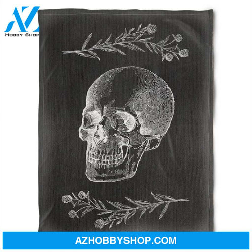 Halloween Only Skull Fleece Blanket Halloween Adult Blanket