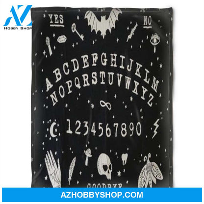 Halloween Ouija Board Goodbye Fleece Blanket Halloween Adult Blanket