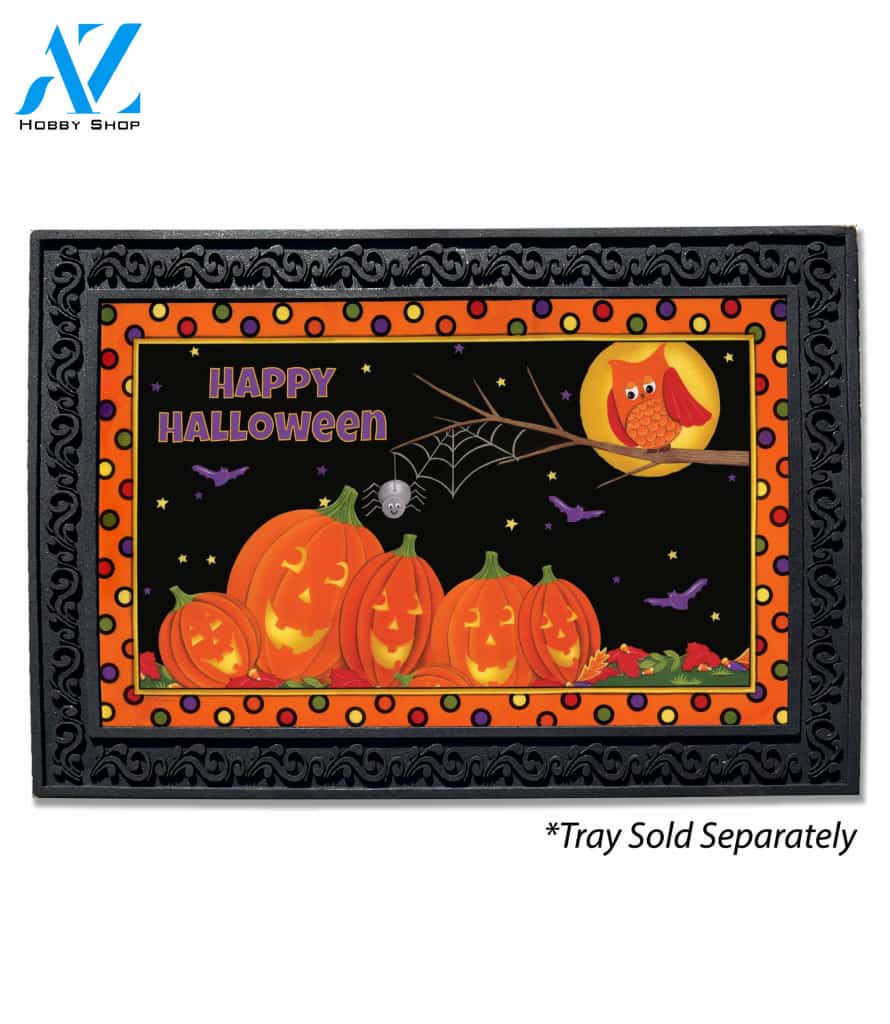 Halloween Pumpkin Patch Friends Doormat - 18" x 30"