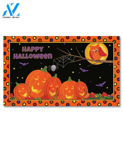 Halloween Pumpkin Patch Friends Doormat - 18" x 30"