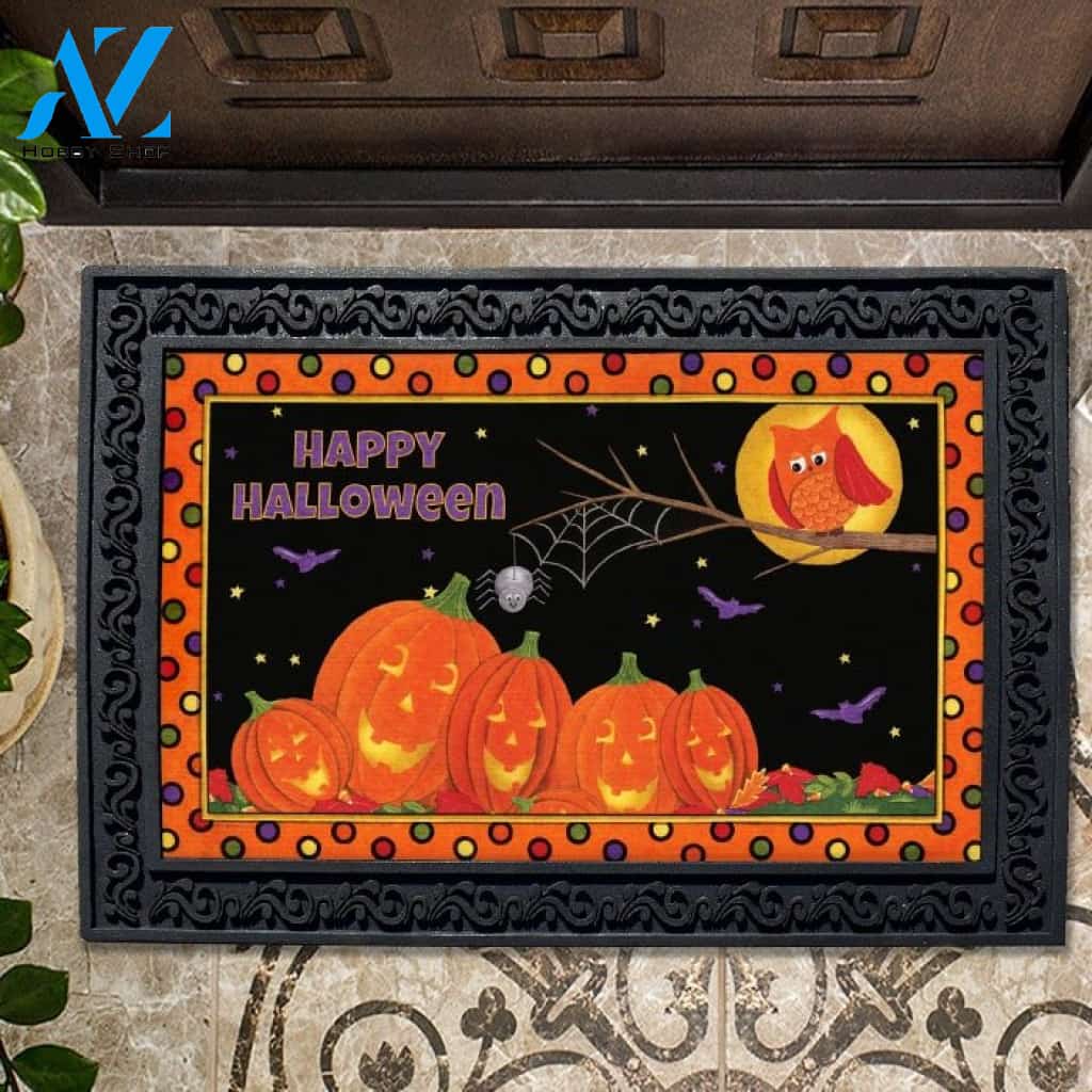 Halloween Pumpkin Patch Friends Doormat - 18" x 30"