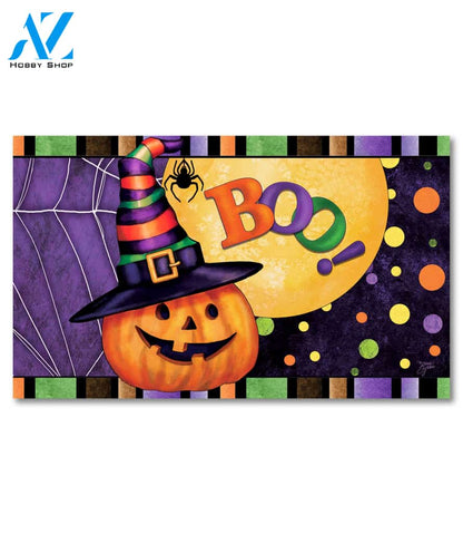 Halloween Pumpkin Witch Doormat - 18" x 30"