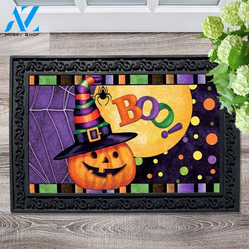 Halloween Pumpkin Witch Doormat - 18" x 30"