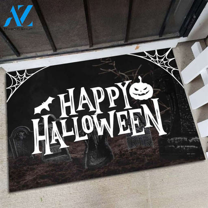 Halloween RIP Happy Halloween Equality Doormat Indoor And Outdoor Mat Entrance Rug Sweet Home Decor Housewarming Gift Gift For Friend Family Stem Feminist
