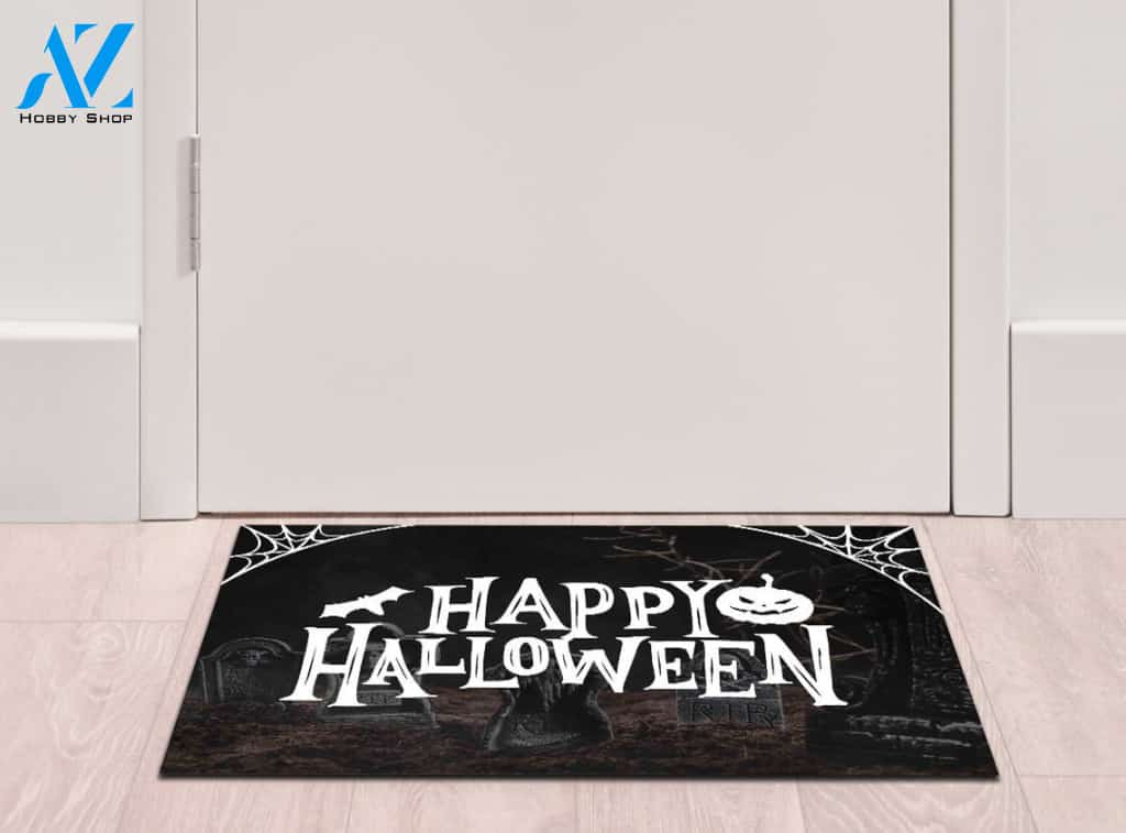 Halloween RIP Happy Halloween Equality Doormat Indoor And Outdoor Mat Entrance Rug Sweet Home Decor Housewarming Gift Gift For Friend Family Stem Feminist